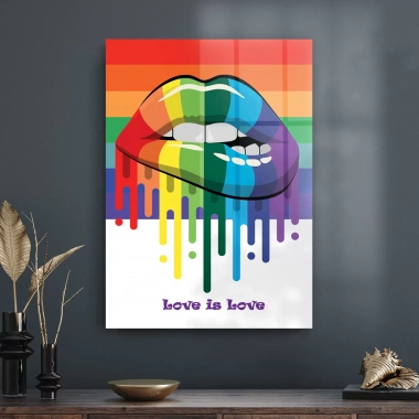 Decovetro Cam Tablo Love is Love Retro 70x100 cm
