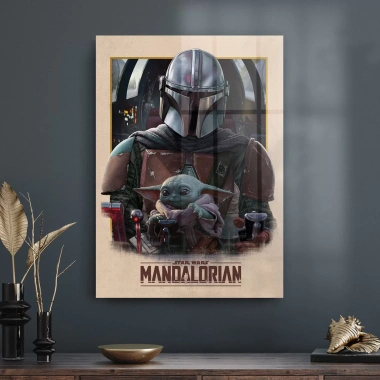Decovetro Cam Tablo Mandalorian Way 50x70 cm