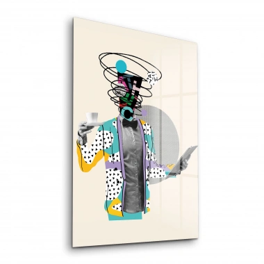 Decovetro Cam Tablo Modern Pop Art Funny 30x40 cm