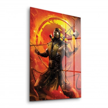 Decovetro Cam Tablo Mortal Kombat Scorpion Poster 30x40 cm