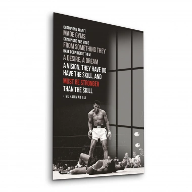 Decovetro Cam Tablo Muhammed Ali Motivational 30x40 cm