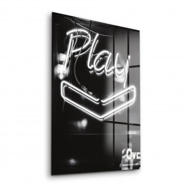 Decovetro Cam Tablo Neon Black 30x40 cm