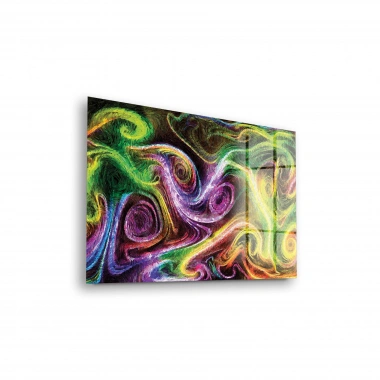 Decovetro Cam Tablo Neon Spiral Waves 70x100 cm