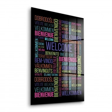 Decovetro Cam Tablo Ofisinize Özel Welcome 30x40 cm