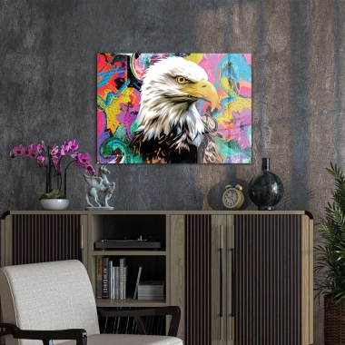 Decovetro Cam Tablo Pop Art Eagle 50x70 cm
