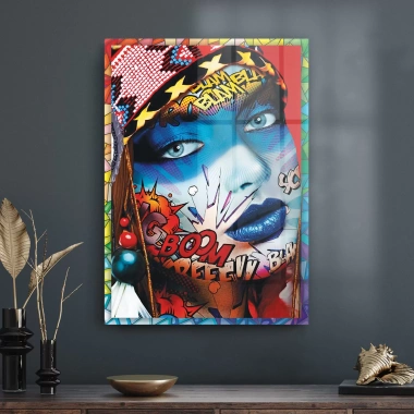 Decovetro Cam Tablo Pop Art Karma 50x70 cm