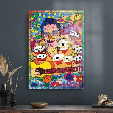 Decovetro Cam Tablo Pop Art Karma 70x100 cm