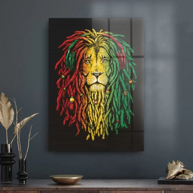 Decovetro Cam Tablo Pop Art Lion 70x100 cm