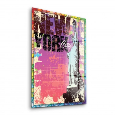 Decovetro Cam Tablo Pop Art New York 30x40 cm