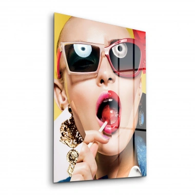 Decovetro Cam Tablo Pop Art Yeni Modern 30x40 cm