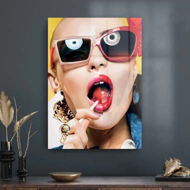 Decovetro Cam Tablo Pop Art Yeni Modern 50x70 cm