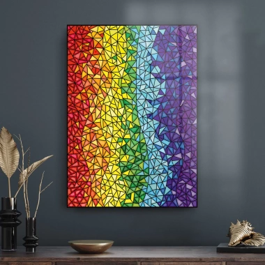 Decovetro Cam Tablo Renkli Vitray Desenli 50x70 cm