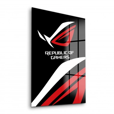 Decovetro Cam Tablo Republic Of Gamers 30x40 cm
