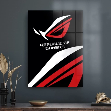Decovetro Cam Tablo Republic Of Gamers 70x100 cm