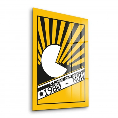 Decovetro Cam Tablo Retro Pacman 30x40 cm