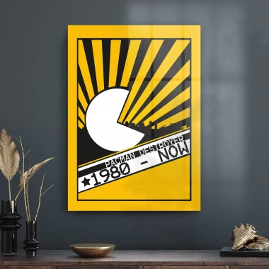 Decovetro Cam Tablo Retro Pacman 50x70 cm