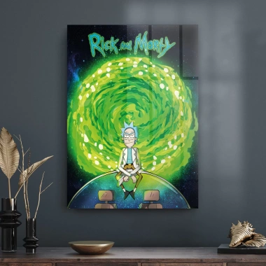 Decovetro Cam Tablo Rick And Morty 70x100 cm