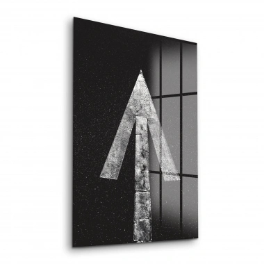 Decovetro Cam Tablo Road Arrow 30x40 cm