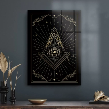 Decovetro Cam Tablo Spiritual Eye Dark 70x100 cm