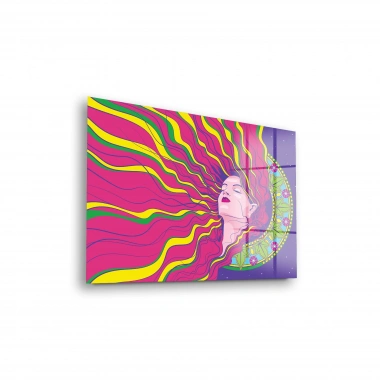 Decovetro Cam Tablo Spiritual Woman Colorful 30x40 cm