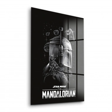 Decovetro Cam Tablo Star Wars Mandalorian 30x40 cm