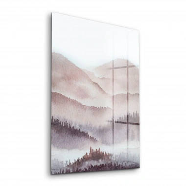 Decovetro Cam Tablo Sulu Boya Manzara 30x40 cm