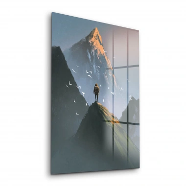 Decovetro Cam Tablo Sulu Boya Manzara 30x40 cm