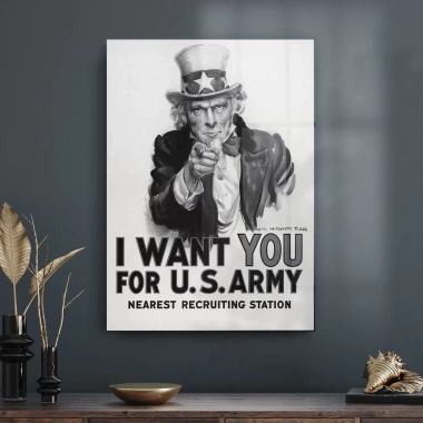 Decovetro Cam Tablo US Army Call 70x100 cm