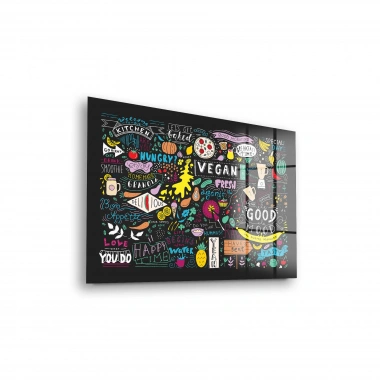 Decovetro Cam Tablo Vegan Style 70x100 cm