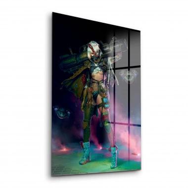 Decovetro Cam Tablo Warrior Girl 30x40 cm