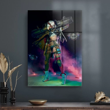 Decovetro Cam Tablo Warrior Girl 50x70 cm