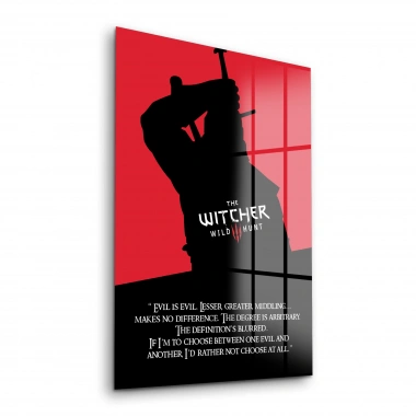 Decovetro Cam Tablo Witcher Evil is Evil 70x100 cm