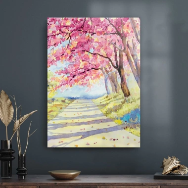 Decovetro Cam Tablo Yağlı Boya Manzara 50x70 cm