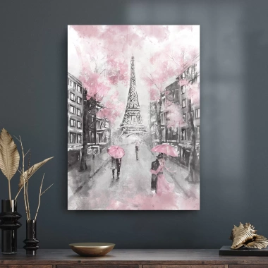 Decovetro Cam Tablo Yağlı Boya Paris Eyfel 50x70 cm