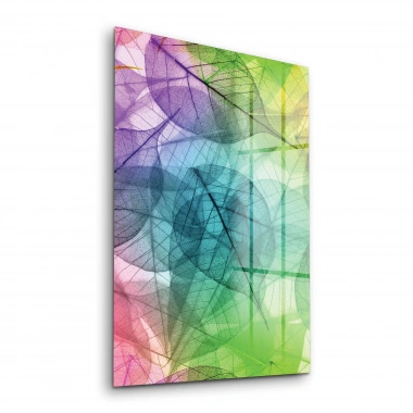 Decovetro Cam Tablo Yaprak Desenli 30x40 cm