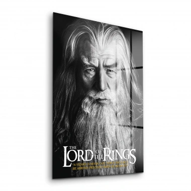Decovetro Cam Tablo Yüzüklerin Efendisi Gandalf Never late 30x40 cm