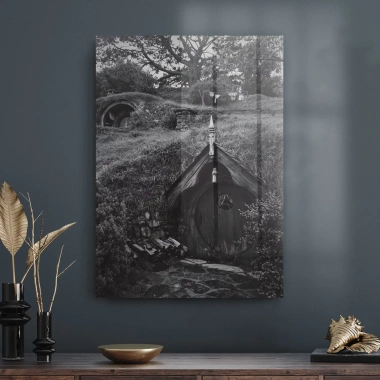 Decovetro Cam Tablo Yüzüklerin Efendisi Hobbit Evi 70x100 cm