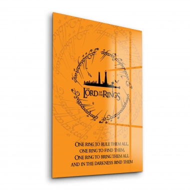 Decovetro Cam Tablo Yüzüklerin Efendisi One Ring 30x40 cm