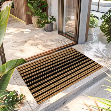 Decovetro Çizgi Desenli Kapı Önü Halı Paspas 40 x 60 Cm