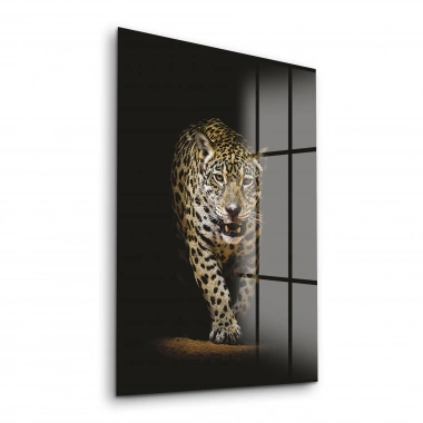 Decovetro Gölgedeki Leopar Cam Tablo 30x40 cm