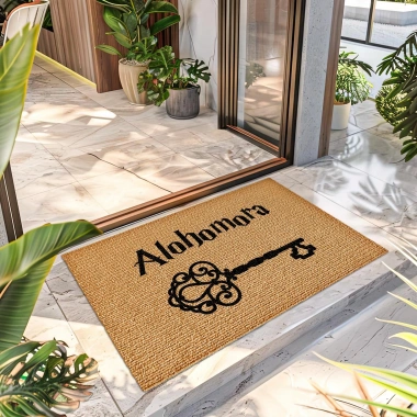 Decovetro Kapı Önü Halı Paspas Harry Potter Alohomora Desenli 40 x 60 cm