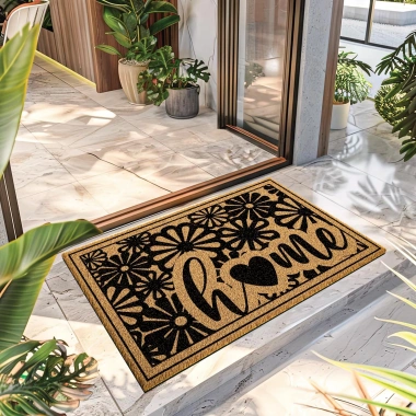 Decovetro Paspas Home Desenli Kapı Önü Paspası40 x 60 Cm