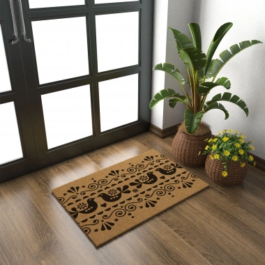 Decovetro Paspas Kuş Desenli Kapı Önü Paspası40 x 60 Cm