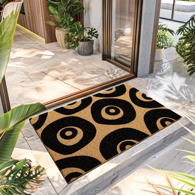 Decovetro Paspas Nazar Boncuğu Desenli Kapı Önü Paspası40 x 60 Cm