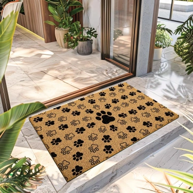 Decovetro Paspas Pati Desenli Kapı Önü Paspası 40 x 60 Cm