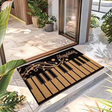 Decovetro Paspas Piyano Desenli Kapı Önü Paspası 40 x 60 Cm