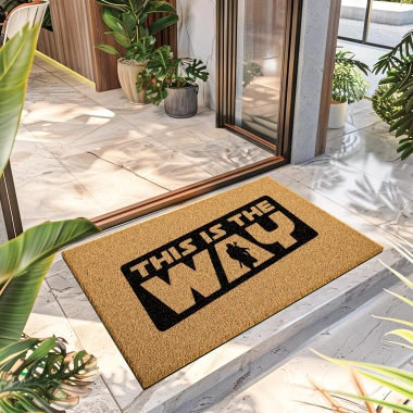 Decovetro Paspas Star Wars Mandalorian This is The Way Desenli40 x 60 Cm