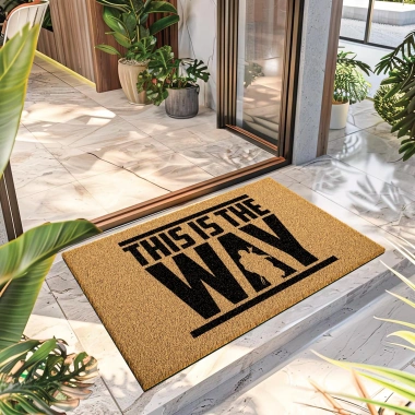 Decovetro Paspas Star Wars Mandalorian This is The Way Desenli40 x 60 Cm