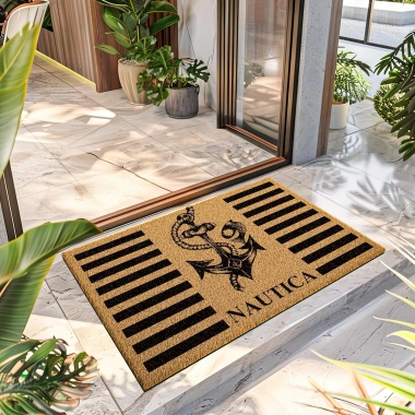 Decovetro Paspas Nautica Çapa Desenli Kapı Önü Paspası 40 x 60 cm