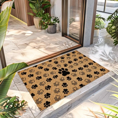 Decovetro Pati Desenli Kapı Önü Halı Paspas 40 x 60 Cm